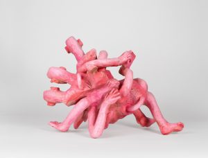 A Gentle Sort of Restlessness, 2025, hand-carved wood sculpture by James Gilbert
